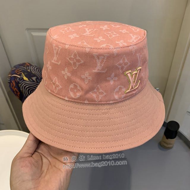 LV新品女士帽子 路易威登雙面牛仔漁夫帽遮陽帽  mm1676